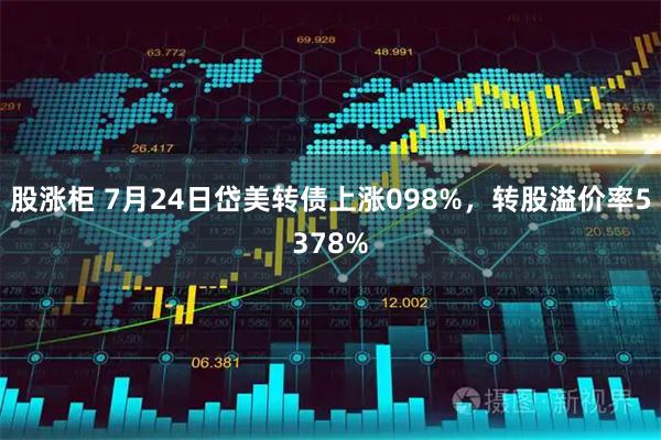 股涨柜 7月24日岱美转债上涨098%，转股溢价率5378%