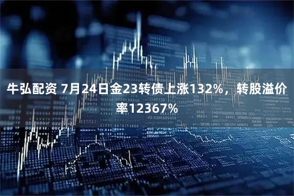 牛弘配资 7月24日金23转债上涨132%，转股溢价率12367%